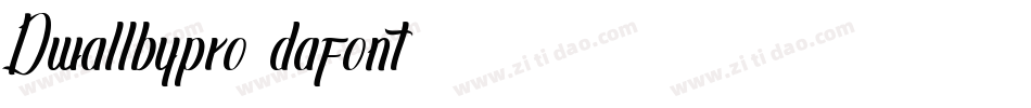 Dwallbypro (dafont)字体转换